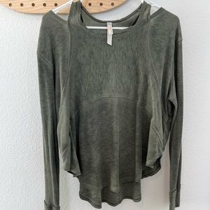 FP Movement cold shoulder long sleeve top